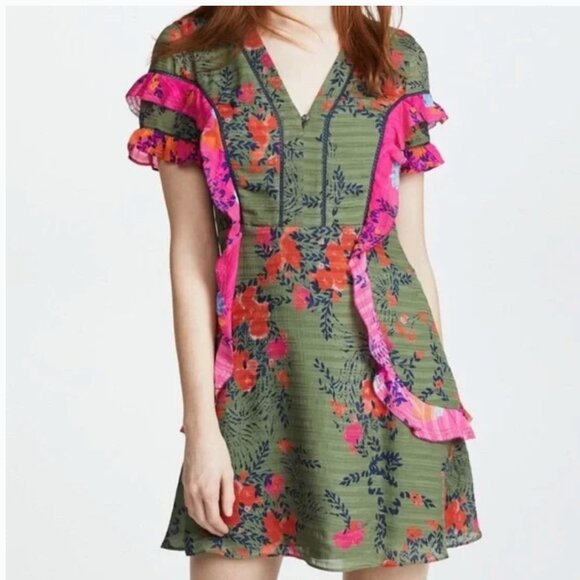 Tanya Taylor Dresses & Skirts - Tanya Taylor Silk Floral Rhett Dress, Size 4